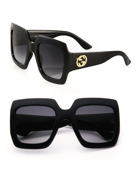 gucci oversized square frame sunglasses|Gucci women's oversized square sunglasses.